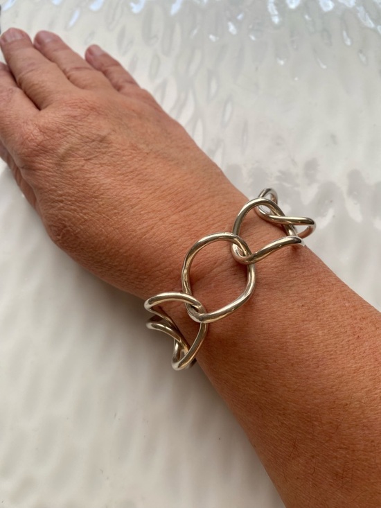 Silpada “Twists and Turns” Link Bracelet B1632 Women Jewelry - Picture 5 of 7